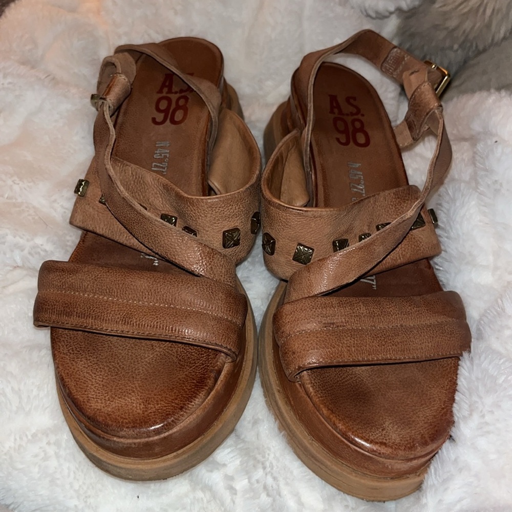 A.S.98 Women's Sandals in Tan
